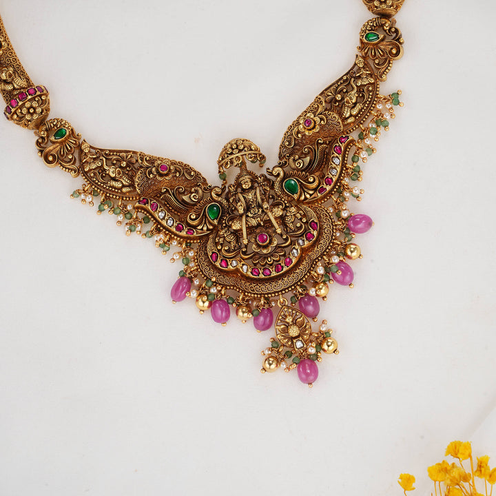 Shinning 3D Spl Short Necklace Set