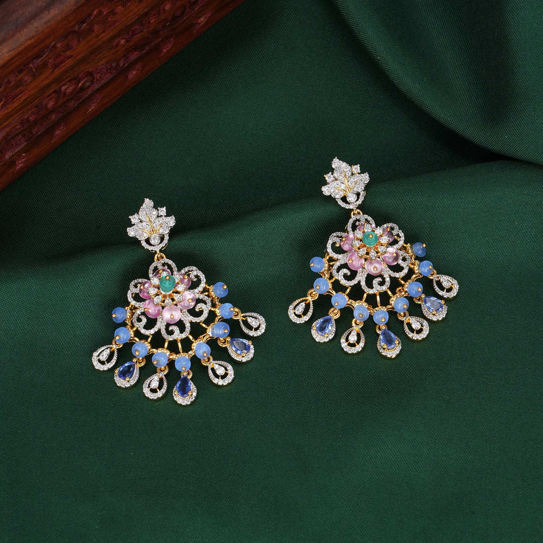 Grandeur Diamond Design Necklace Set