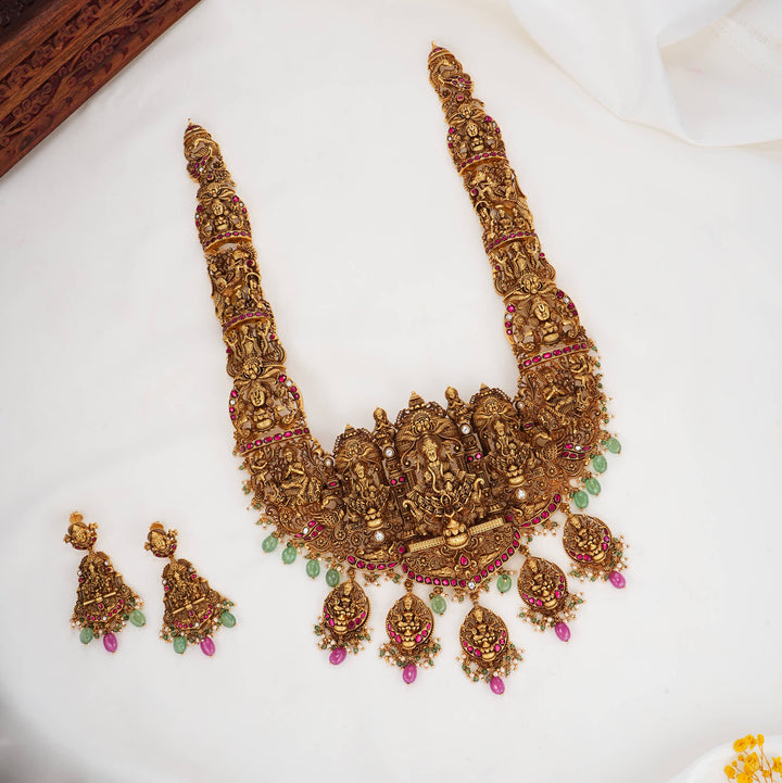 Grandeur 3D Spl Long Necklace Set