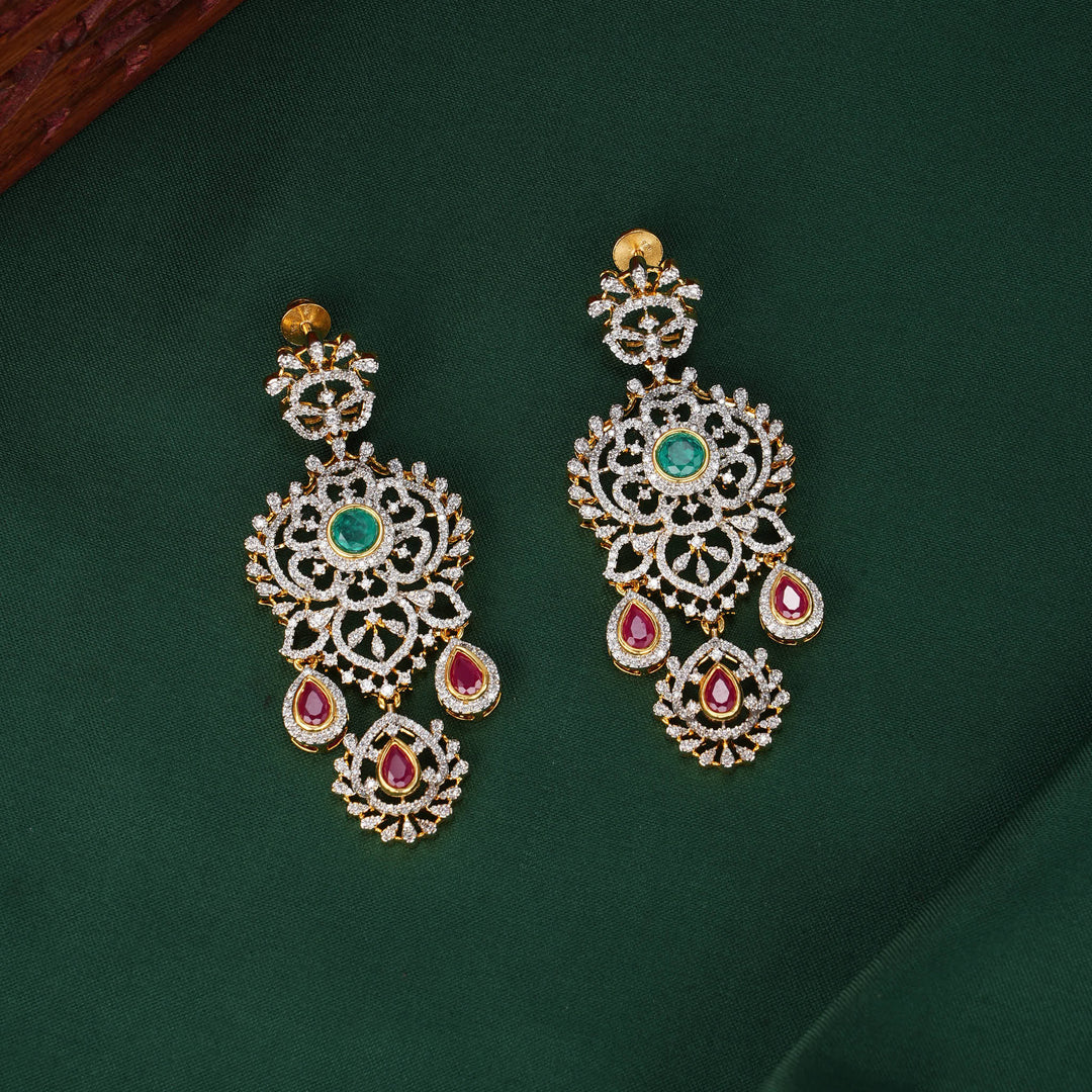 Luxe Diamond Design Necklace Set