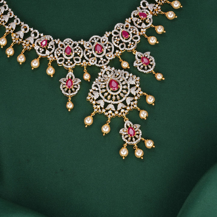 Vinthikaa Diamond Design Necklace Set