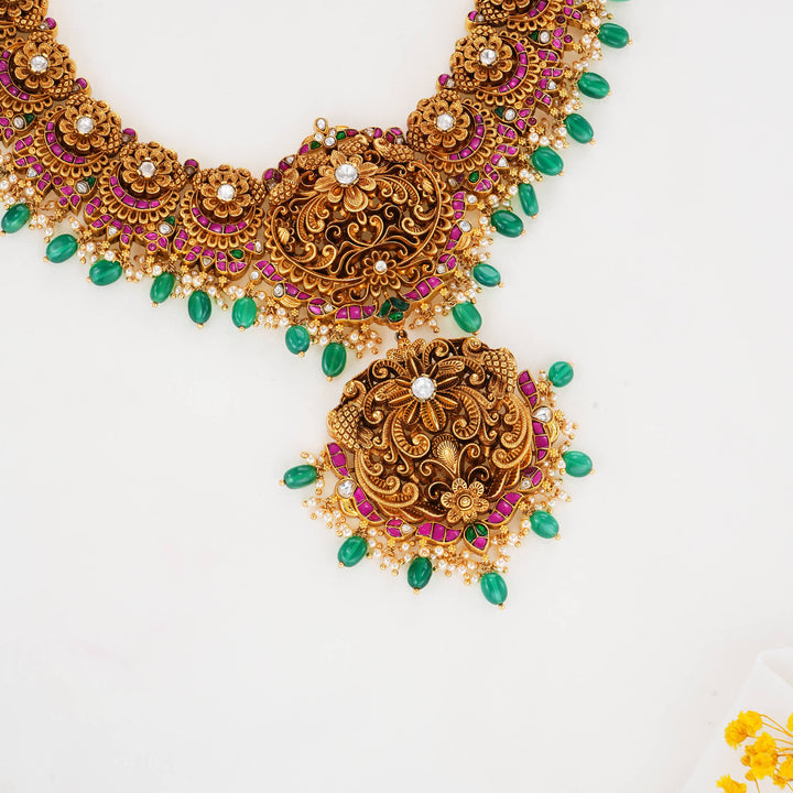 Dheekitha 3D Spl Short Necklace Set