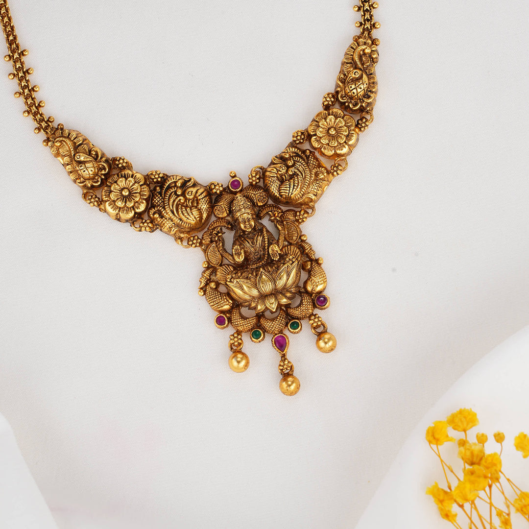 Sculptural Nagas Short Necklace