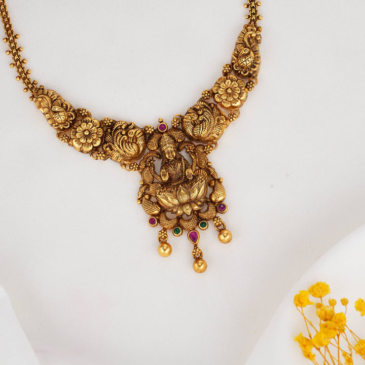 Sculptural Nagas Short Necklace