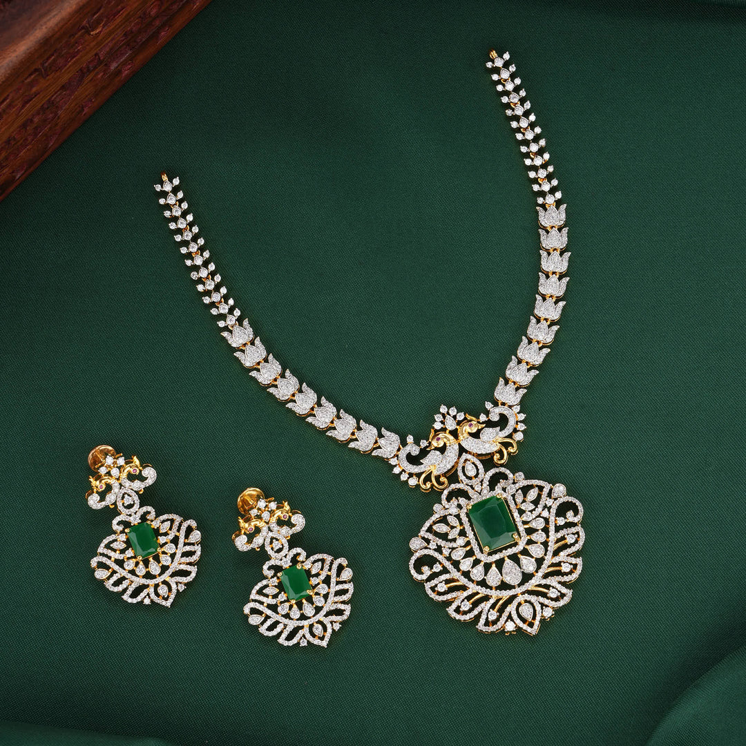 Visha Diamond Design Necklace Set