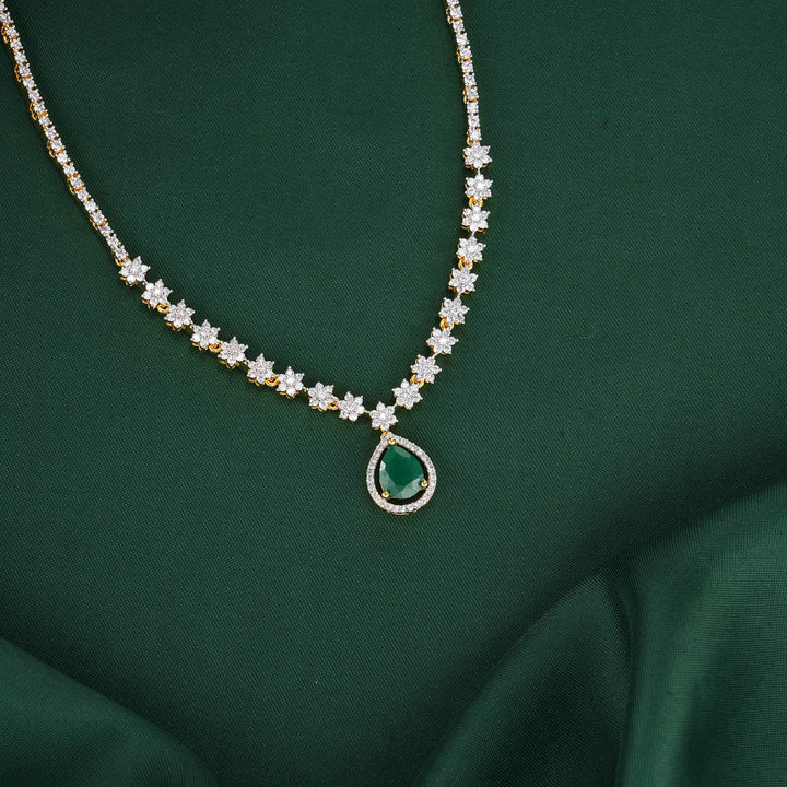 Glitzz Diamond Design Necklace Set