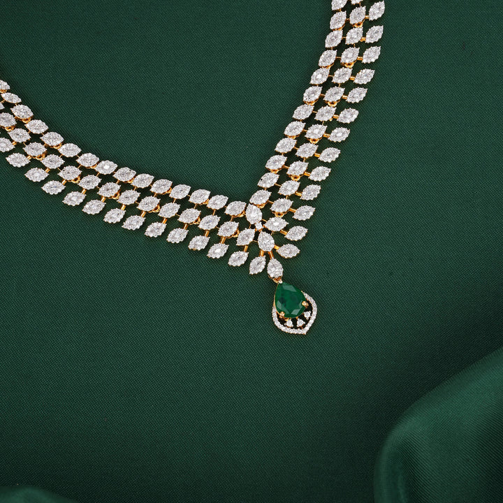 Beautiful Diamond Design Necklace Set