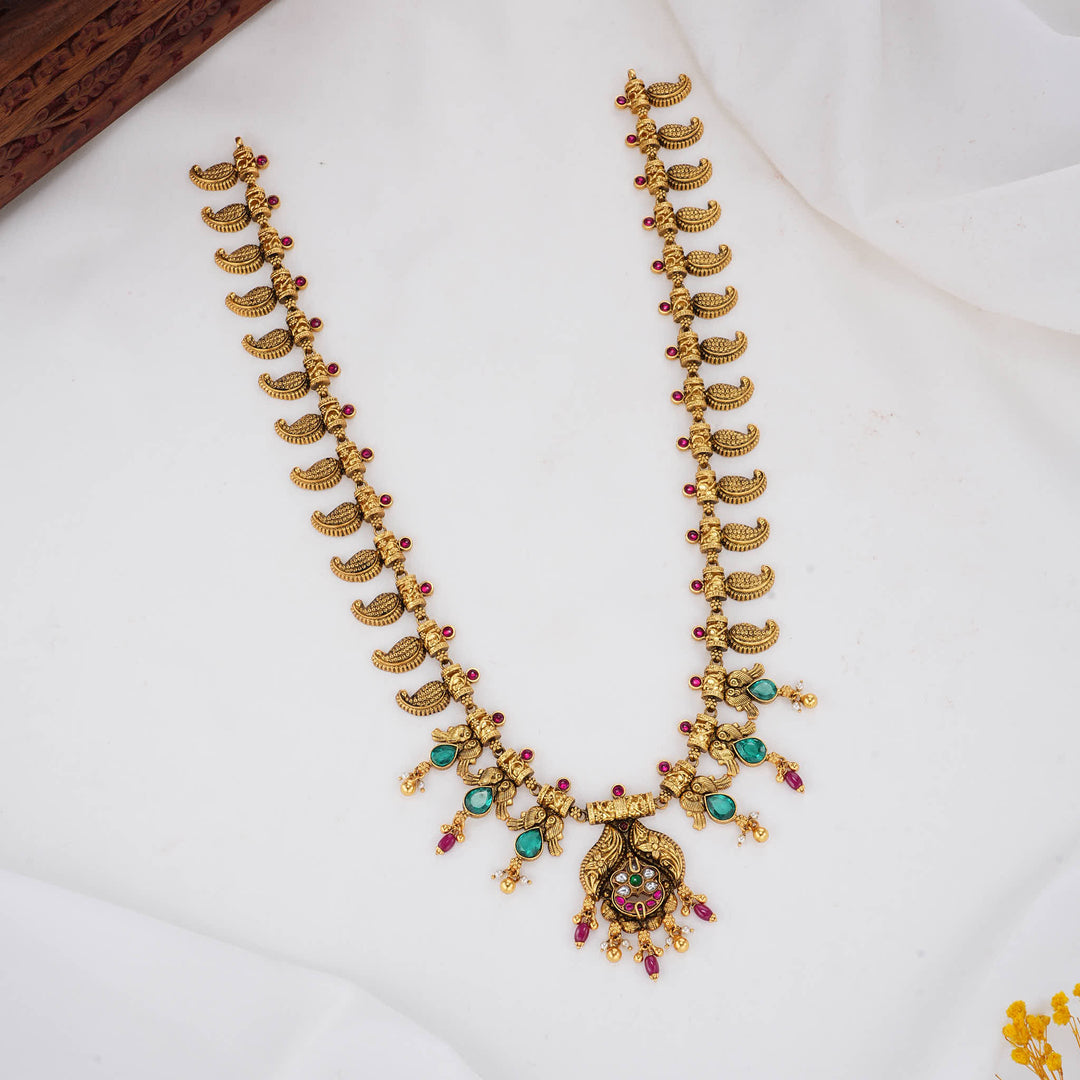 Brilliantly Crafted Nagas Long Necklace