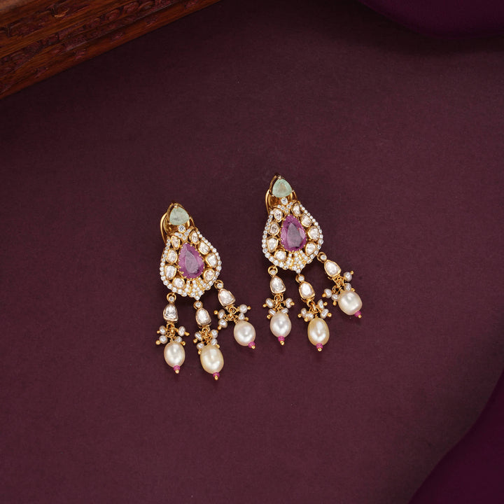 Ashmikaa Moissanite Short Necklace Set