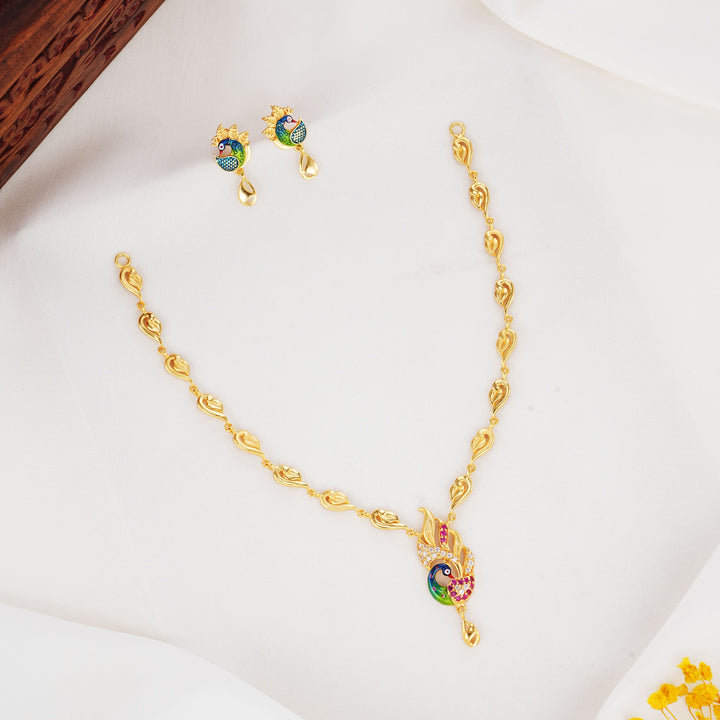 Elegance 3D Spl Short Necklace Set
