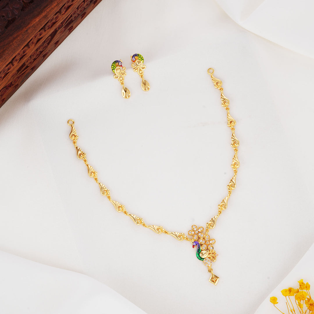 Nainikaa 3D Spl Short Necklace Set