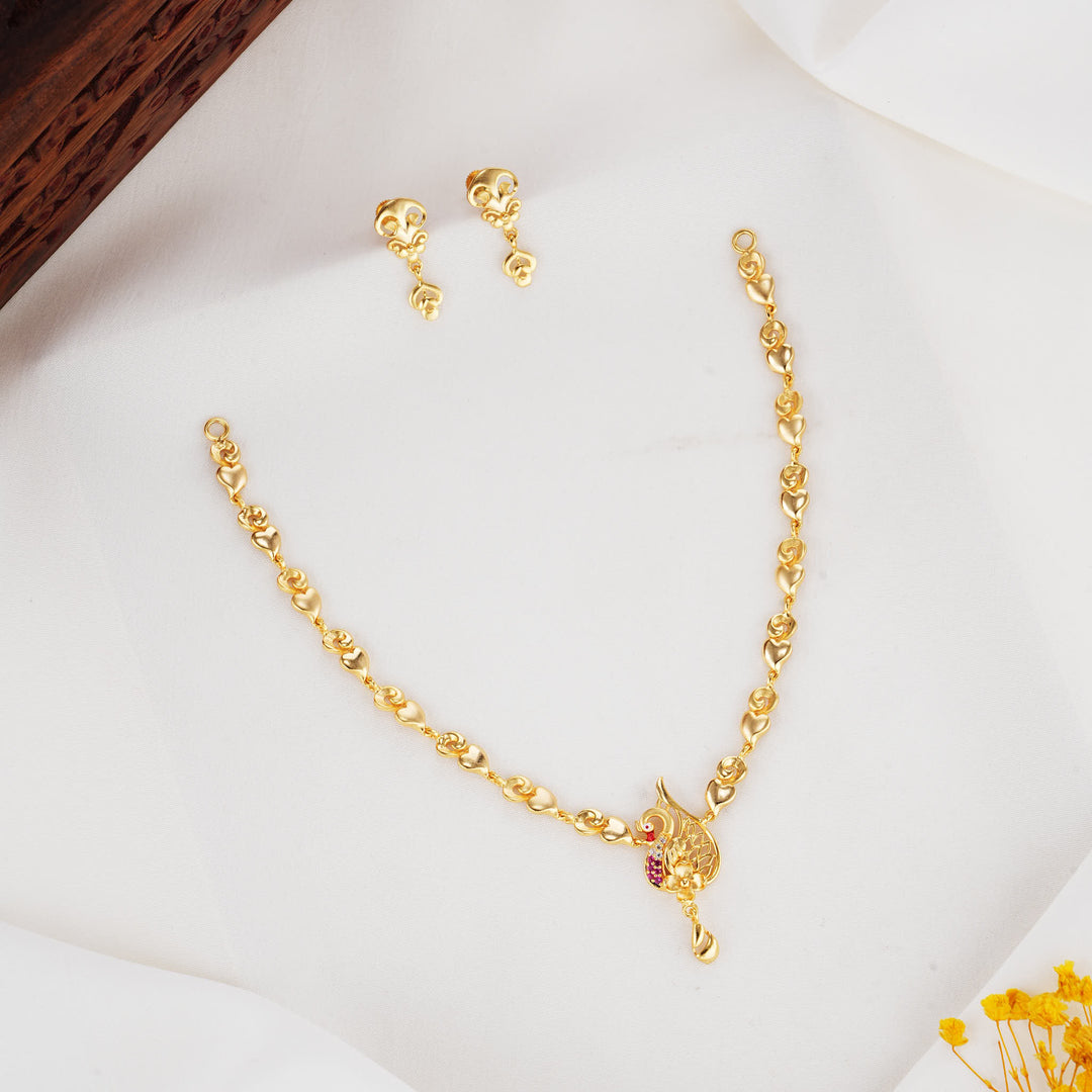 Nithisha 3D Spl Short Necklace Set