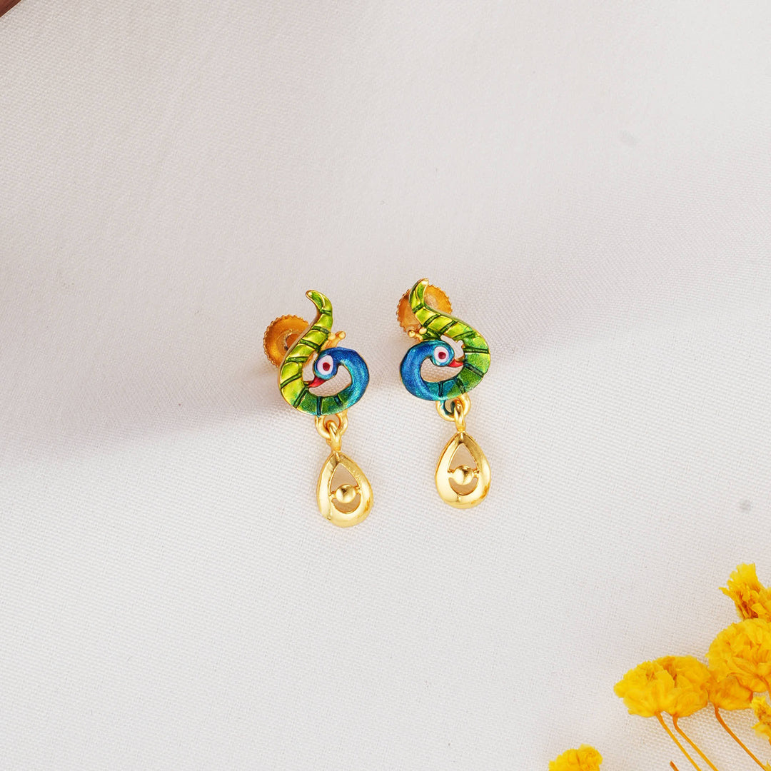 Peacock 3D Spl Short Necklace Set