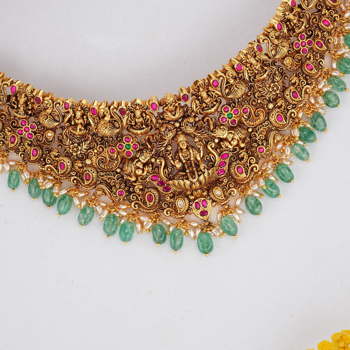 Lush and Luxury 3D Spl Choker Necklace Set