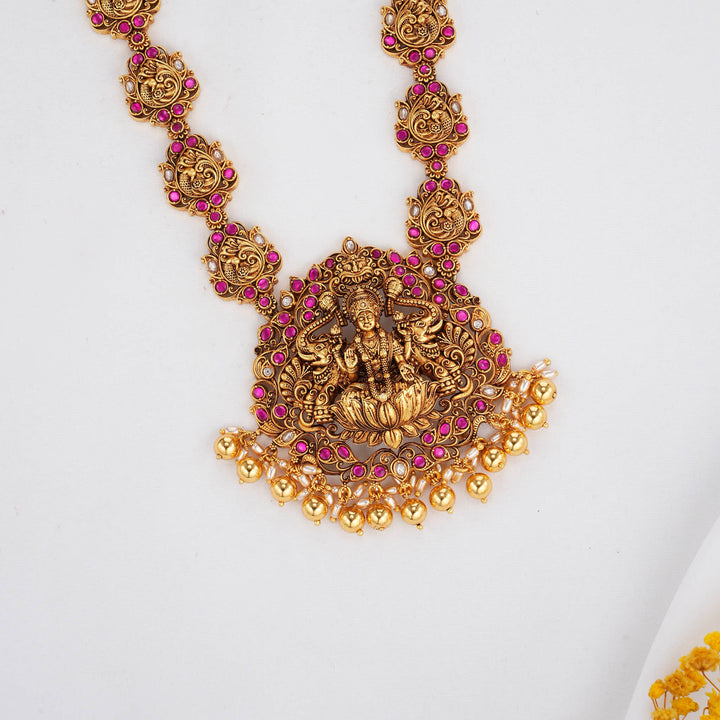 Elegantly Crafted 3D Spl Long Necklace Set