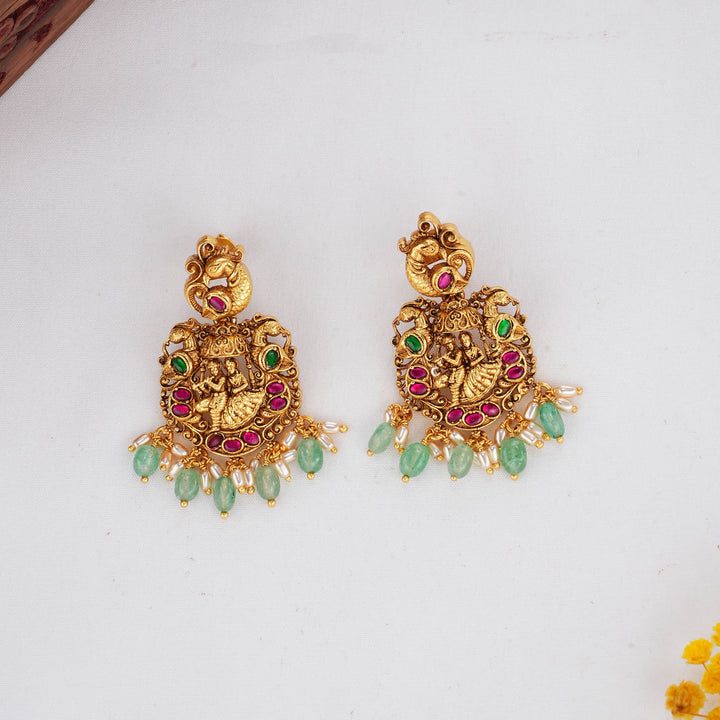 Temple Worthy 3D Spl Short Necklace Set