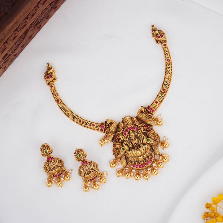 Goddess Grace 3D Spl Short Necklace Set