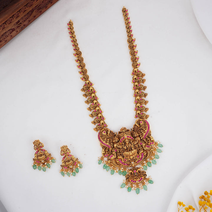 Divine Ornate 3D Spl Long Necklace Set