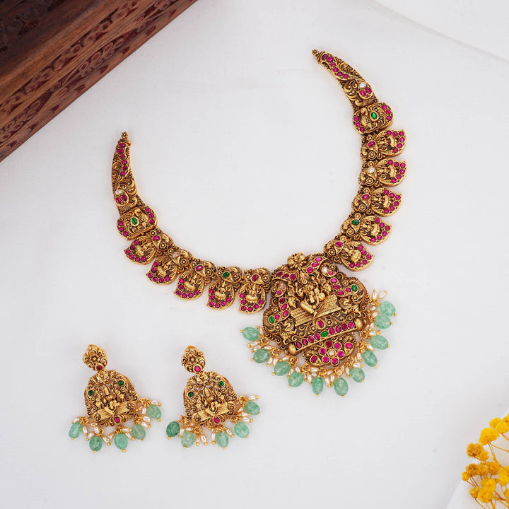 Auspicious Heritage 3D Spl Short Necklace Set