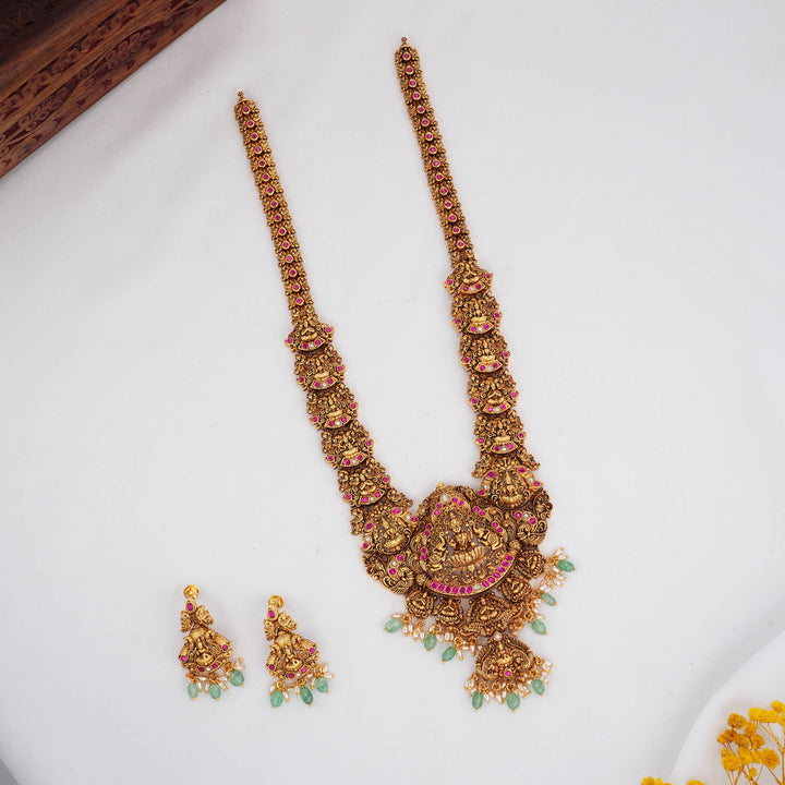 Exceptionallly Beautiful 3D Spl Long Necklace Set