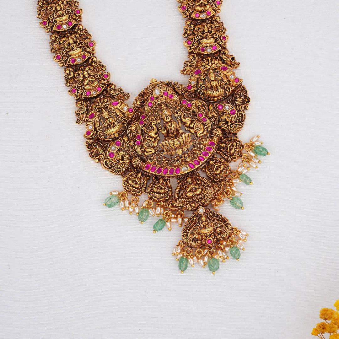 Exceptionallly Beautiful 3D Spl Long Necklace Set