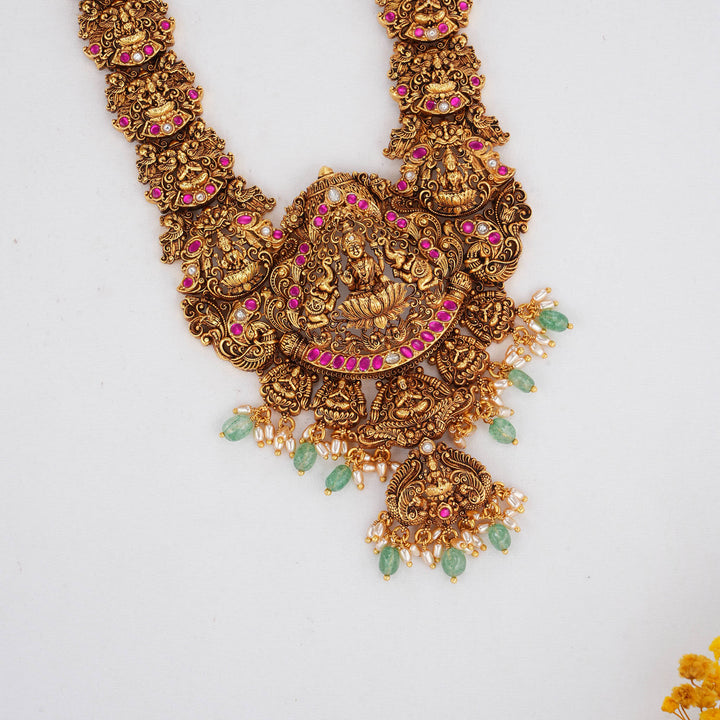 Exceptionallly Beautiful 3D Spl Long Necklace Set