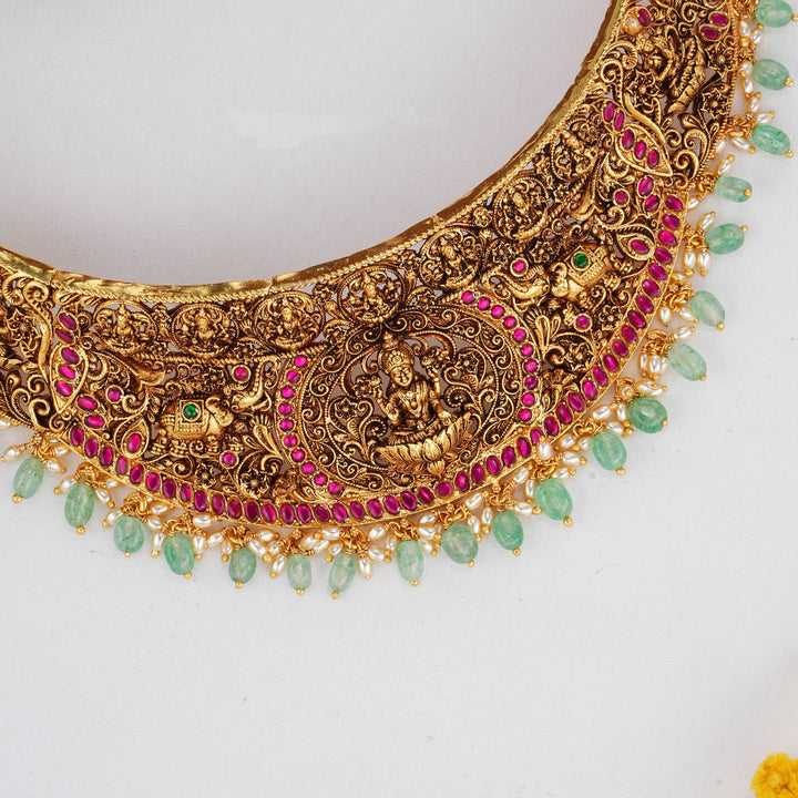 One-Of-A-Kind 3D Spl Choker Necklace Set