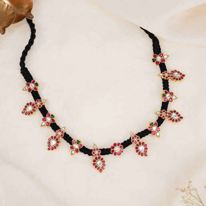 Vibrant Rope kundan Necklace