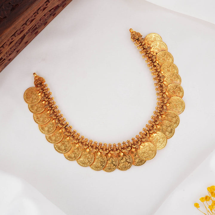 Elegant  Kaasu Maalai Necklace