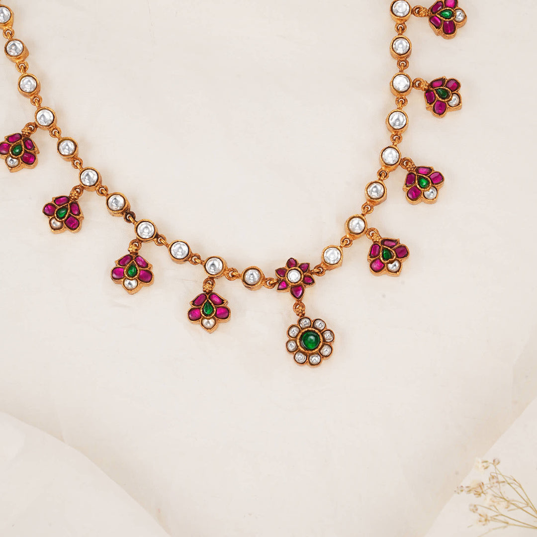 Vintage Kundan Short Necklace