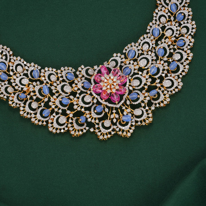 Most Stunning Diamond Design Necklace Set