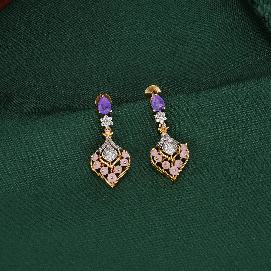 Dhivyaa Diamond Design Necklace Set