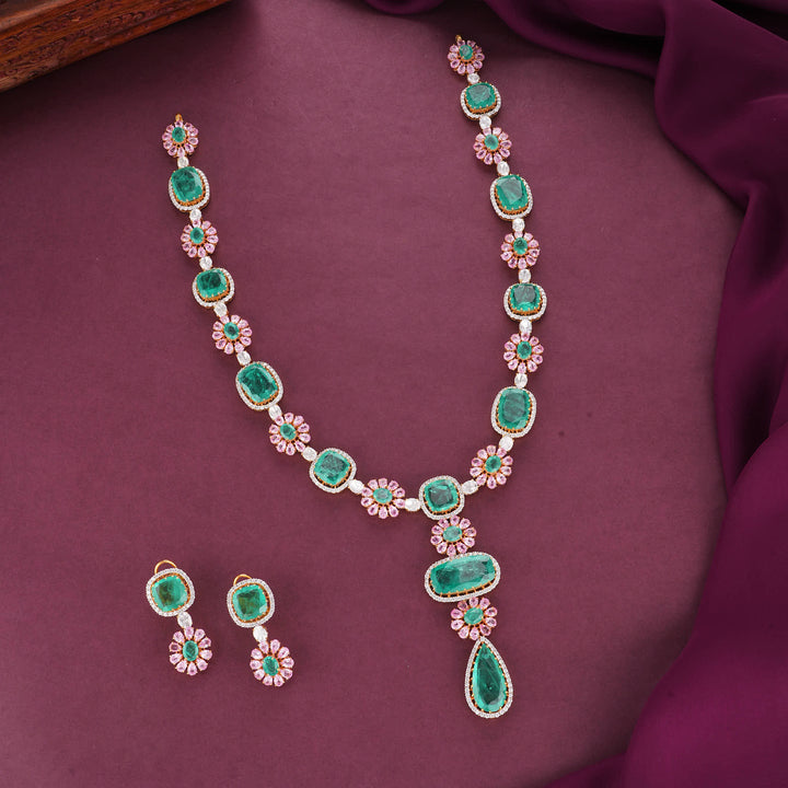 Catchy and Connect Moissanite  Necklace Set