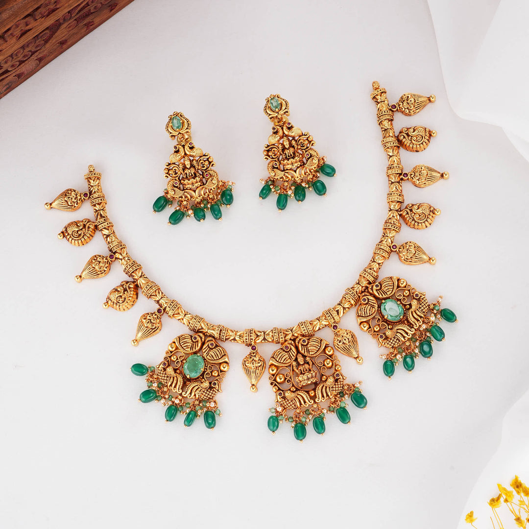 Nithikaa  3D Spl Short Necklace Set