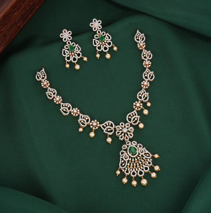 Timeless Elegance Diamond Design Necklace Set