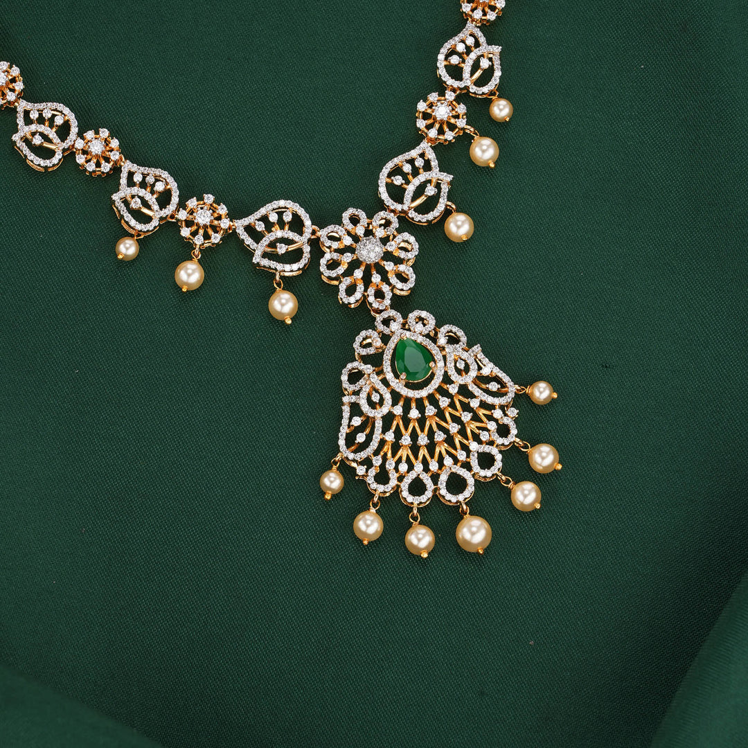 Timeless Elegance Diamond Design Necklace Set