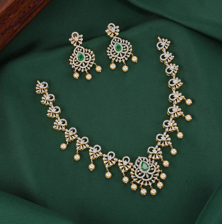 Timeless Craft Diamond Design Necklace Set