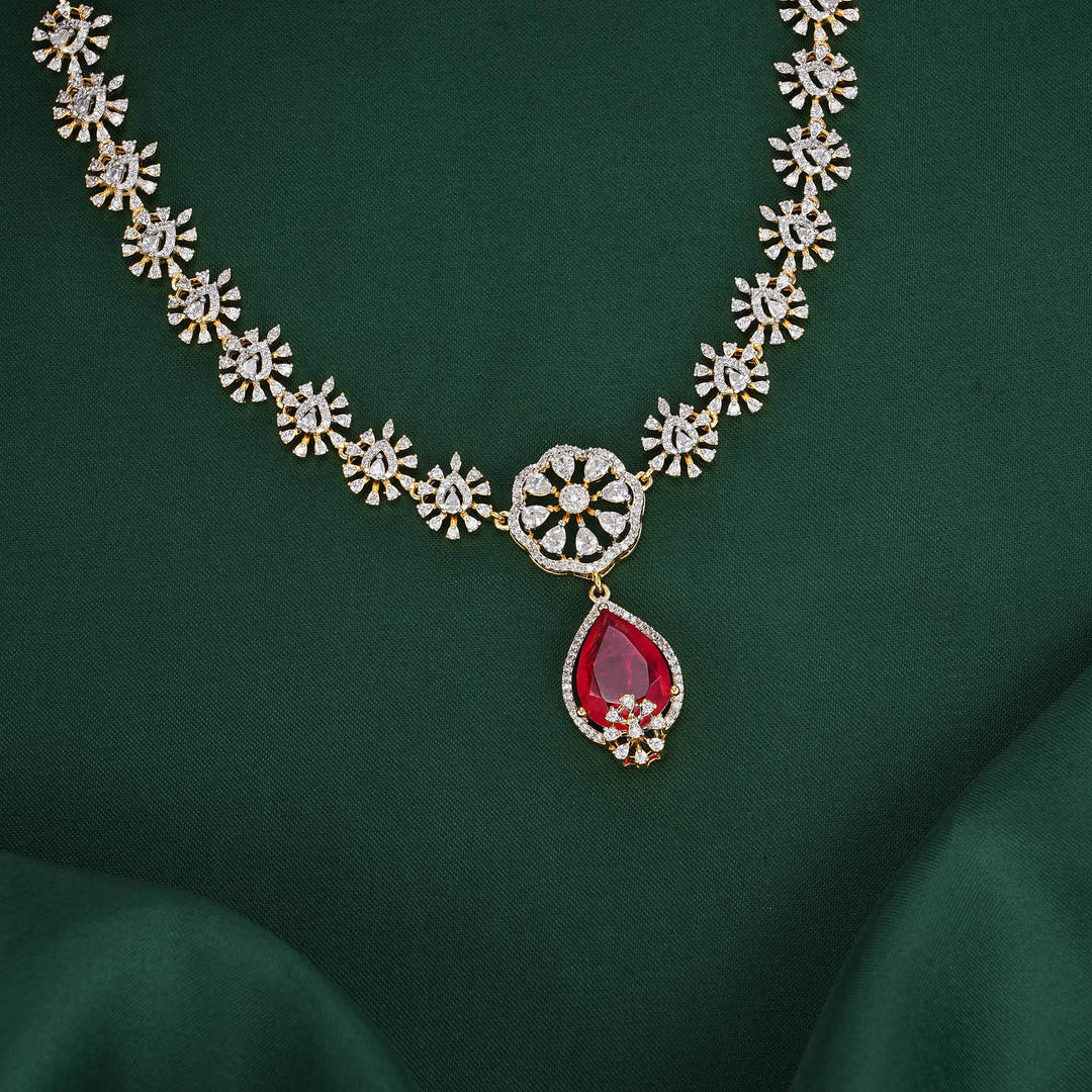 Regal Diamond Design Necklace