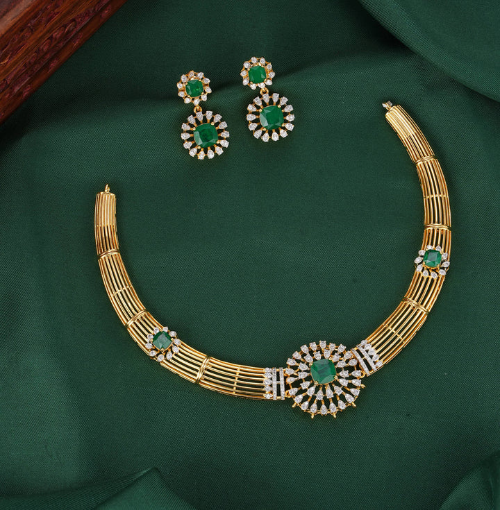 Zoraya Diamond Design Necklace Set
