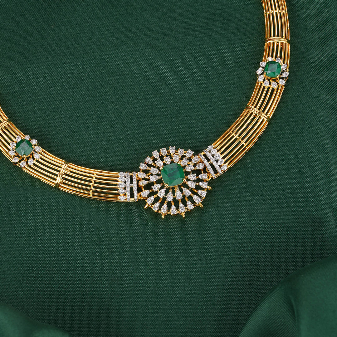 Zoraya Diamond Design Necklace Set