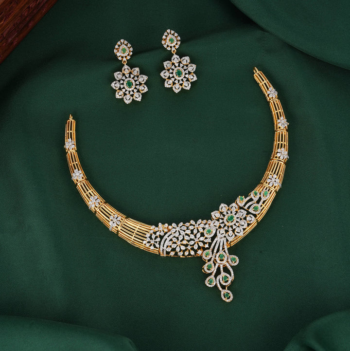 Shash Diamond Design Necklace Set