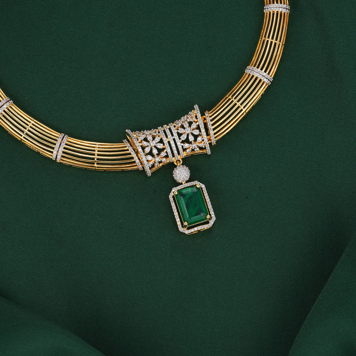 Vermikaa Diamond Design Necklace Set