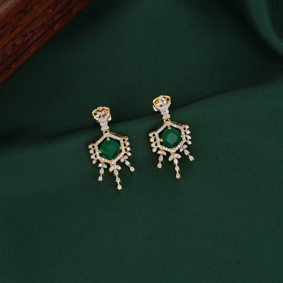 Trishalini Diamond Design Necklace Set