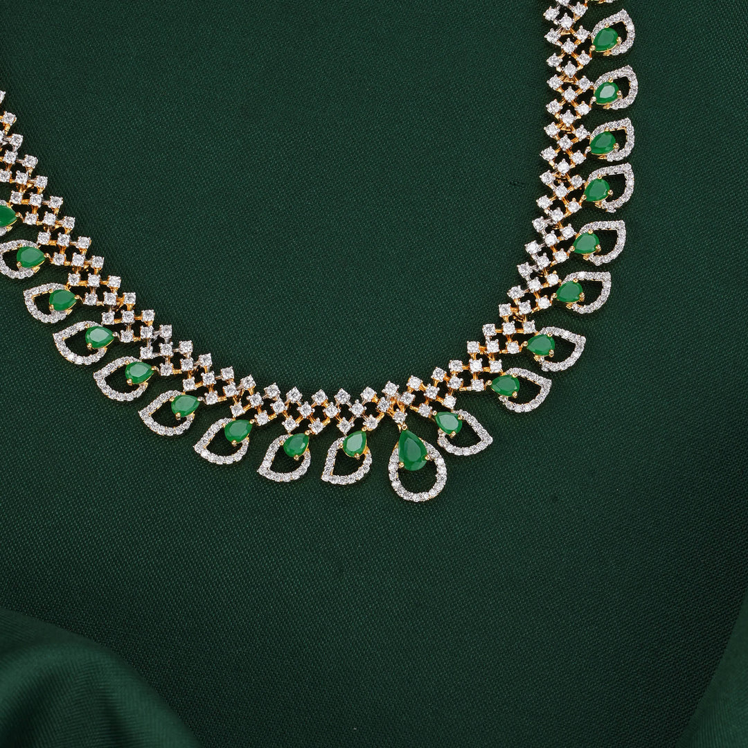 Fanisha Diamond Design Necklace Set