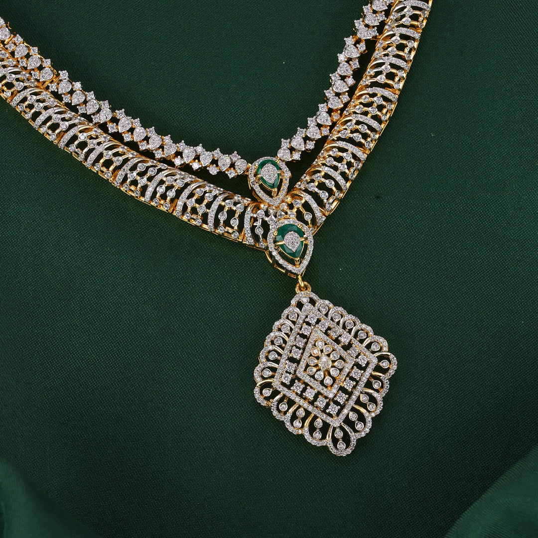 Vershikaa  Diamond Design Necklace Set