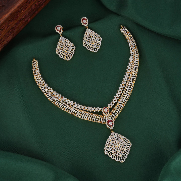 Grace Diamond Design Necklace Set