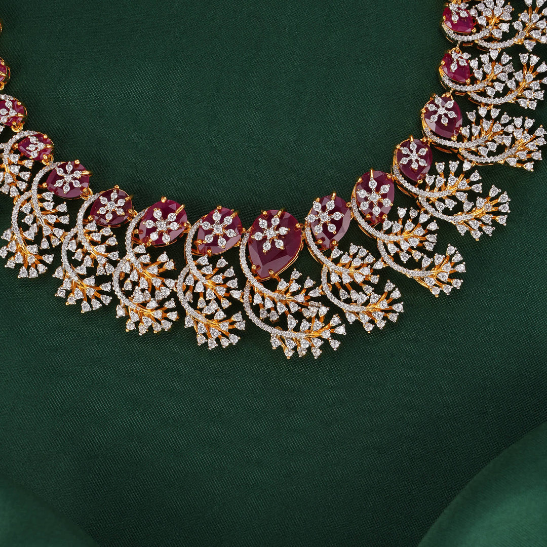 Auravelle Diamond Design Necklace Set