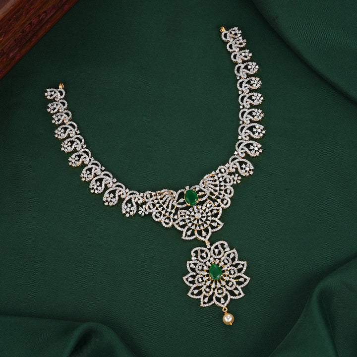 Radiant  Diamond Design Necklace