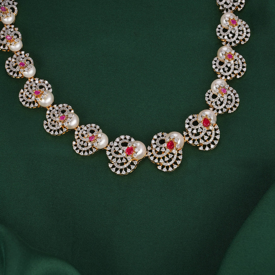 Dazzling Delights Diamond Design Necklace Set