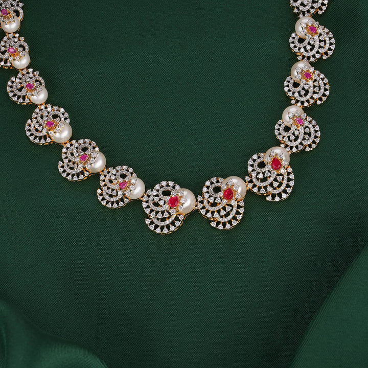 Dazzling Delights Diamond Design Necklace Set